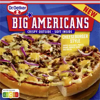 Albert Heijn Dr. Oetker Big Americans cheeseburger style aanbieding