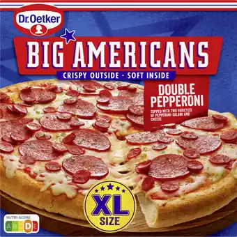 Albert Heijn Dr. Oetker Big Americans xl pizza double pepperoni aanbieding