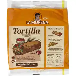 Albert Heijn La Morena Volkoren tortilla wraps large aanbieding
