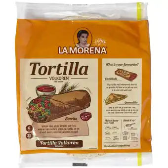 Albert Heijn La Morena Volkoren tortilla wraps large aanbieding