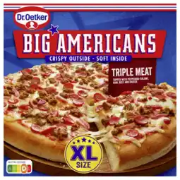Albert Heijn Dr. Oetker Big Americans pizza XL triple meat aanbieding