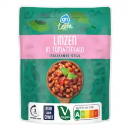 Albert Heijn AH Terra Linzen in tomatensaus aanbieding