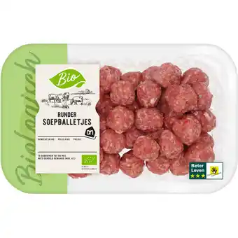 Albert Heijn AH Biologisch Rundersoepballetjes aanbieding