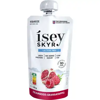 Albert Heijn Isey Skyr framboos-granaatappel aanbieding