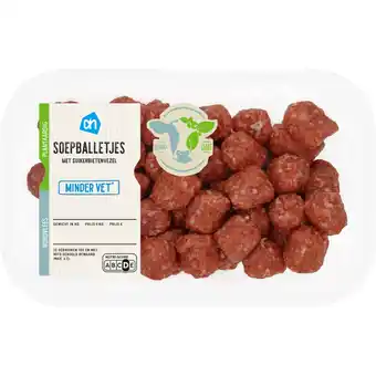 Albert Heijn AH Soepballetjes minder vet aanbieding
