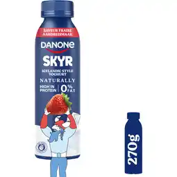 Albert Heijn Danone Skyr drink aardbei high protein 0% vet aanbieding