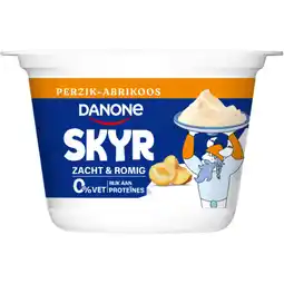 Albert Heijn Danone Skyr perzik abrikoos high protein 0%vet aanbieding