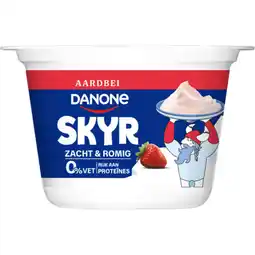 Albert Heijn Danone Skyr aardbei high protein 0% vet aanbieding