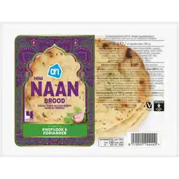 Albert Heijn AH Mini naanbrood knoflook koriander aanbieding