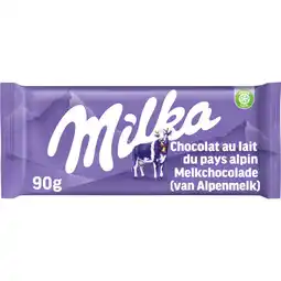 Albert Heijn Milka Chocoladereep alpenmelk aanbieding