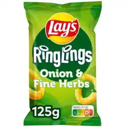 Albert Heijn Lay's Ringlings onions & fine herbs aanbieding