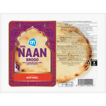 Albert Heijn AH Mini naanbrood naturel aanbieding
