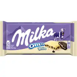 Albert Heijn Milka Chocoladereep Oreo wit aanbieding