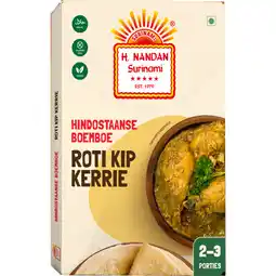 Albert Heijn H. Nandan Hindostaanse boemboe roti kip kerrie aanbieding