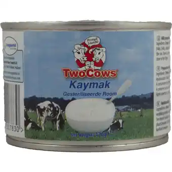 Albert Heijn Two Cows Kaymak gesteriliseerde room aanbieding