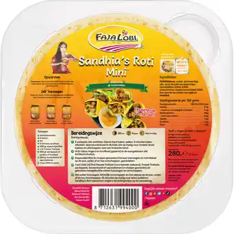 Albert Heijn Faja Lobi Sandhia's roti mini aanbieding
