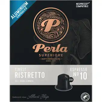 Albert Heijn Perla Superiore Finest ristretto capsules aanbieding