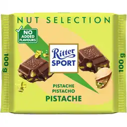 Albert Heijn Ritter Sport Melkchocolade pistache aanbieding