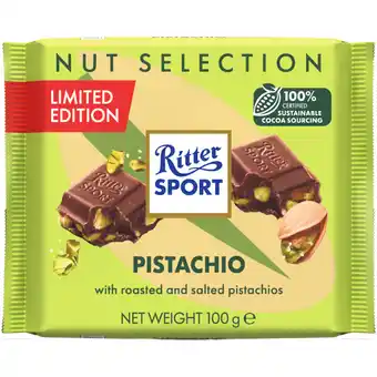 Albert Heijn Ritter Sport Melkchocolade pistache aanbieding