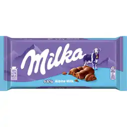Albert Heijn Milka Chocoladereep bubbly alpenmelk aanbieding