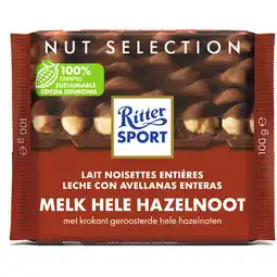 Albert Heijn Ritter Sport Melk hele hazelnoot aanbieding