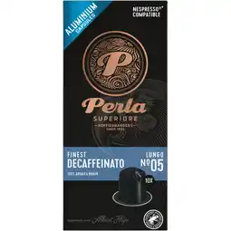 Albert Heijn Perla Superiore Finest decaffeinato lungo capsules aanbieding