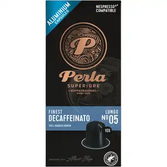 Albert Heijn Perla Superiore Finest decaffeinato lungo capsules aanbieding