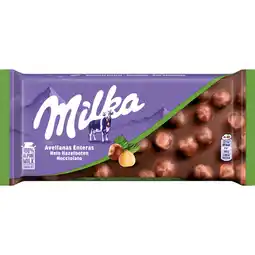 Albert Heijn Milka Chocoladereep hele hazelnoot aanbieding