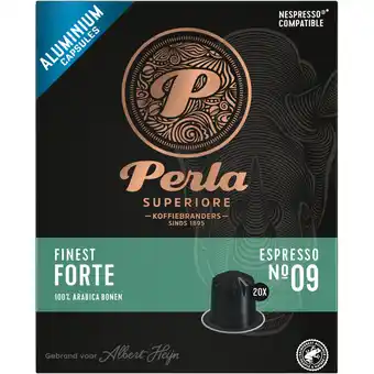 Albert Heijn Perla Superiore Finest espresso forte capsules aanbieding