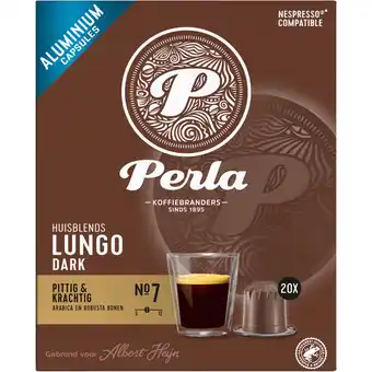 Albert Heijn Perla Huisblends Lungo dark capsules aanbieding