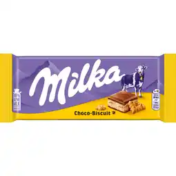 Albert Heijn Milka Chocoladereep choco-biscuit aanbieding