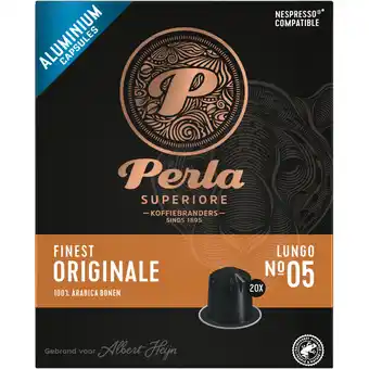 Albert Heijn Perla Superiore Finest originale lungo capsules aanbieding