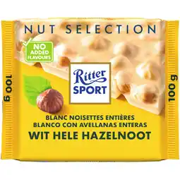 Albert Heijn Ritter Sport Wit hele hazelnoot aanbieding