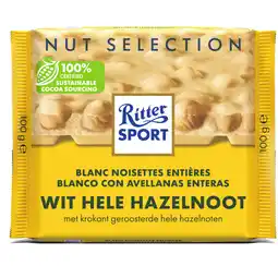 Albert Heijn Ritter Sport Wit hele hazelnoot aanbieding
