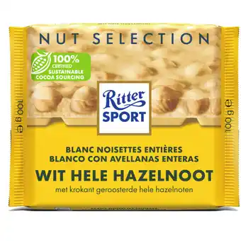 Albert Heijn Ritter Sport Wit hele hazelnoot aanbieding