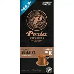 Albert Heijn Perla Superiore Origins Sumatra espresso capsules aanbieding