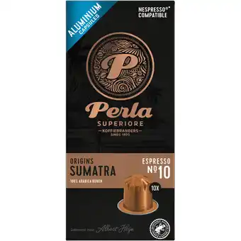 Albert Heijn Perla Superiore Origins Sumatra espresso capsules aanbieding