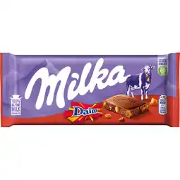 Albert Heijn Milka Chocoladereep Daim aanbieding