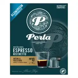 Albert Heijn Perla Huisblends Espresso ristretto capsules aanbieding