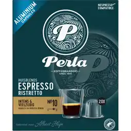Albert Heijn Perla Huisblends Espresso ristretto capsules aanbieding