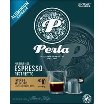 Albert Heijn Perla Huisblends Espresso ristretto capsules aanbieding
