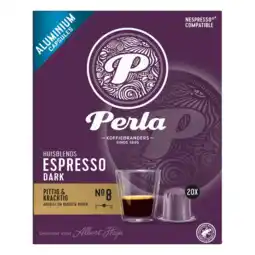 Albert Heijn Perla Huisblends Espresso dark capsules aanbieding