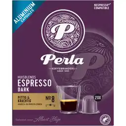 Albert Heijn Perla Huisblends Espresso dark capsules aanbieding