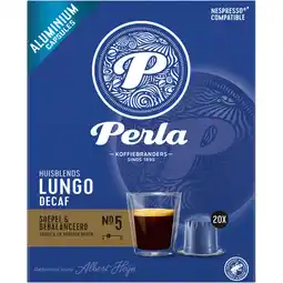 Albert Heijn Perla Huisblends Lungo decaf capsules aanbieding