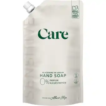 Albert Heijn Care Sensitive hand soap refill aanbieding