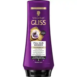 Albert Heijn Gliss Full hair wonder conditioner aanbieding