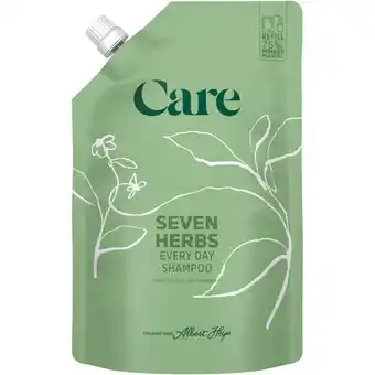 Albert Heijn Care Seven herbs every day shampoo refill aanbieding