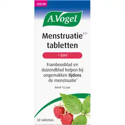 Albert Heijn A.Vogel Menstruatie tabletten + ijzer aanbieding