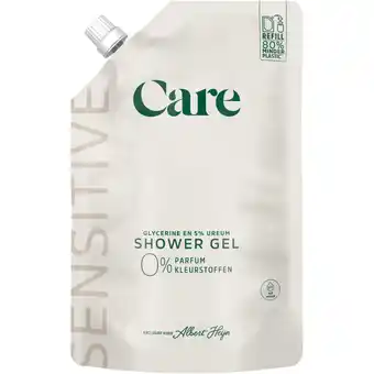 Albert Heijn Care Sensitive shower gel 0% refill aanbieding
