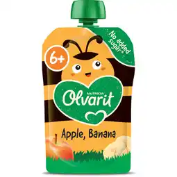 Albert Heijn Olvarit Knijpfruit appel banaan 6m+ aanbieding